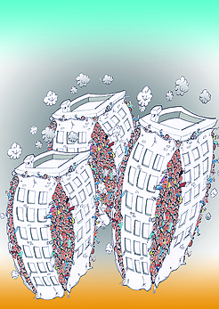 Caricature Vies de villes